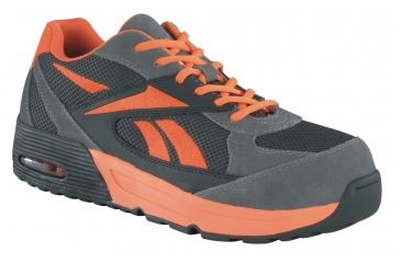 Image of REEBOK Beviad Mens Oxford, M, Grey/Orange, 14 RB4722-GRYORG-14-MEN-M