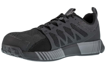 Image of Reebok Fusion Flexweave Athletic Work Shoe W/ Composite Toe - Black/gray - RB4310-W-030