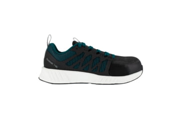 Image of Reebok Fusion Flexweave Athletic Work Shoe - Womens, Medium, Teal/Black, 11.5, 690774488175
