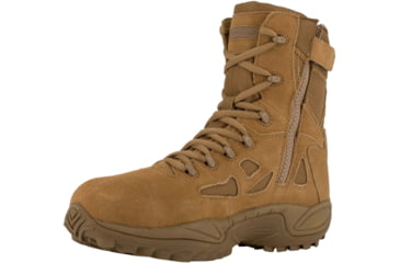 Image of Reebok Mens Rapid Response RB Stealth 8in Boot w/Side Zipper, Coyote, 11.5, RB8850-COYOTE-11.5-MENS-W