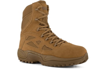 Image of Reebok Mens Rapid Response RB Stealth 8in Boot w/Side Zipper, Coyote, 11.5, RB8850-COYOTE-11.5-MENS-W