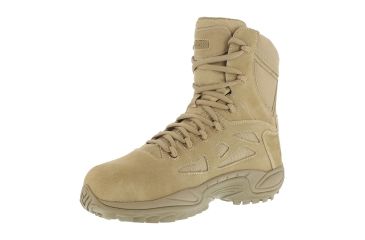Image of Reebok Rapid Response RB 8in. Desert Tan Military Boot, 13 RB8896-TAN-13-MEN-M
