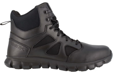 Image of Reebok Sublite Cushion 6 inch Soft Toe Tactical Boot w/Side Zip - Mens, Wide, Black, 4.5, 690774455153