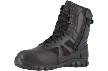 Image of Reebok Sublite Cushion 8 inch Composite Toe Tactical Boot w/Side Zip - Mens, Black, 15M, RB8807-Black-15-Male-M