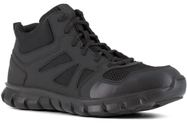 Image of Reebok Sublite Cushion Mid, Soft Toe Tactical Boot - Womens, Black, 6W, RB805-Black-6-Female-W