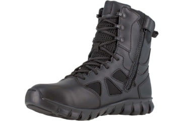 Image of Reebok Sublite Cushion Waterproof, 8 inch Soft Toe Tactical Boot w/Side Zip - Mens, Black, 7M, RB8806-Black-7-Male-M