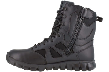 Image of Reebok Sublite Cushion Waterproof, 8 inch Soft Toe Tactical Boot w/Side Zip - Mens, Black, 7M, RB8806-Black-7-Male-M
