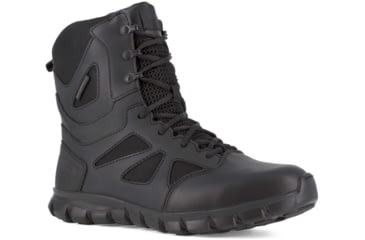 Image of Reebok Sublite Cushion Waterproof, 8 inch Soft Toe Tactical Boot w/Side Zip - Mens, Black, 7M, RB8806-Black-7-Male-M