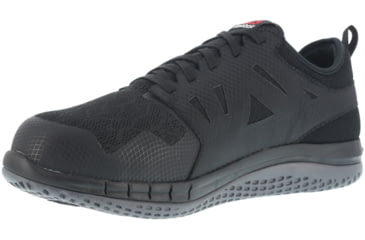 Image of Reebok Zprint Athletic Oxford, Steel Toe Work Shoe - Mens, Medium, Black, 8.5, 690774502253