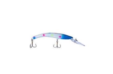 Image of Reef Runner Deep Diver 800 Rattling Minnow, 28ft Diving Depth 6 3/16in, 5/8oz, Floating, Glow Blue Wonderbread, 800152