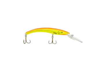 Image of Reef Runner Deep Little Ripper 600 Minnow, 21ft Diving Depth, 4 9/16in, 1/4oz, Floating, Flame, 60097