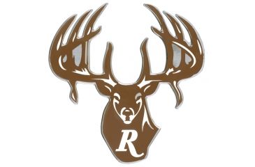 Image of DECAL LARGE WHITE "R" BUCK