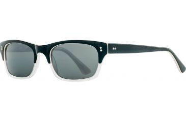 Image of Reptile Sun Agamid Sunglasses, Black/Matte Crystal Frame, Titanium Black/Glass Lens, Polarized, AGABBM