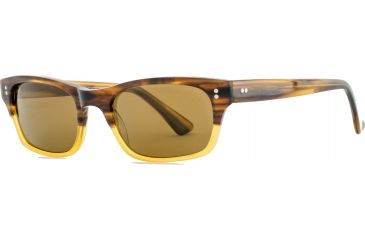 Image of Reptile Sun Agamid Sunglasses, Tortoise Fade Frame, Titanium Gold/Glass Lens, Polarized, AGAGTF