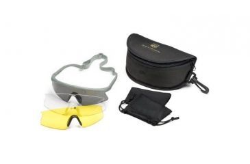 Image of Revision Sawfly Goggles Military Kit, Regular, Foliage Green w/Clear &amp; Smoke Lenses 4-0076-9815