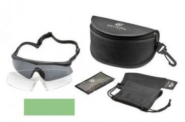 Image of Revision Sawfly Goggles Military Kit, Large, Foliage Green w/ Clear &amp; Smoke Lenses 4-0076-9707
