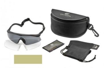 Image of Revision Sawfly Goggles Military Kit, Large, Tan w/ Clear &amp; Smoke Lenses 4-0076-9711