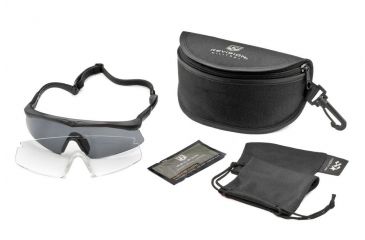 Image of Revision Sawfly Military Kit, Small w/ Black Frame &amp; Clear &amp; Smoke Lenses 4-0076-9827