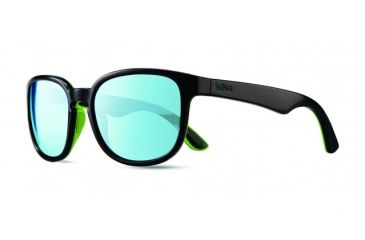 Image of Revo Kash Sunglasses, Black/Green/Blue Frame, Blue Water Lens, Polarized, RE 1028 01 BL