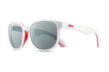 Image of Revo Kash Sunglasses, White/Coral/Grey Frame, Graphite Lens, Polarized, RE 1028 09 GY