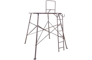 Image of Rhino Blinds 7ft Tower Quadpod Platform, Black/Steel, RTT-507 57.5X57.5 platform