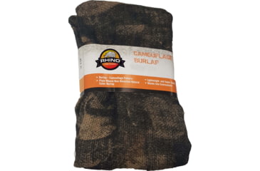 Image of Rhino Blinds Camo Burlap, Black/Steel, RTCB-100