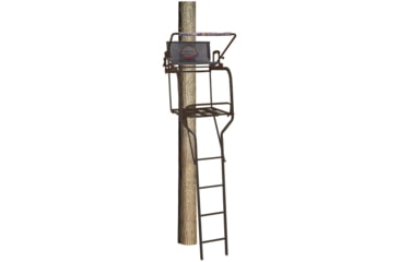 Image of Rhino Blinds Ladderstand, 18ft, Black/Steel, RTL-300