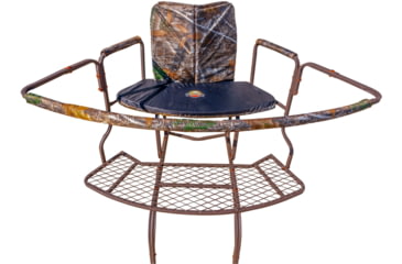 Image of Rhino Blinds XL Series Ladderstand, 17.5ft, Black/Steel, RTL-3000