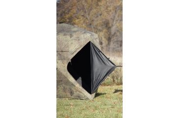 Image of Rhino Blinds Mossy Oak Brush Ground Blind, Camo, 77in x 77in Hub to Hub MOB-103