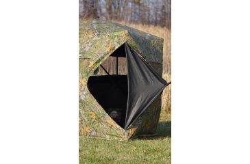 Image of Rhino Blinds Mossy Oak Obsession Blind, Camo, 77in x 77in Hub to Hub MOO-104