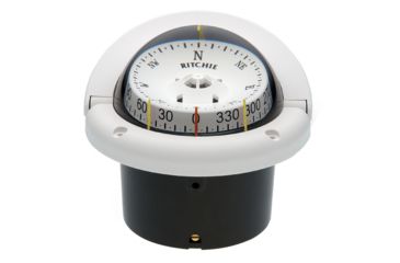 Image of Ritchie HF-743W Helmsman Compass - Flush Mount - White 10535