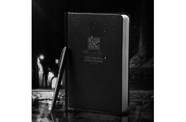 Image of Rite in the Rain Bound Book - Fabrikoid Cover - Universal - Black, Black, 6 3/4 x 8 3/4 770F-LG