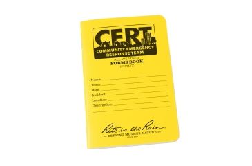 Image of Rite in the Rain Cert Forms Book - 3 Pack, Yellow, 4 5/8 x 7 571FX