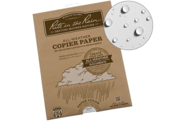Image of Rite in the Rain Copier Paper, 8.5x11, 50 Sheets, Grey, 8511GY-50