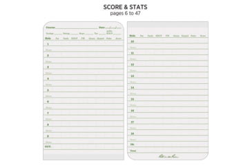 Image of Rite in the Rain Golf Notebook, Green Field-Flex Cover, 4