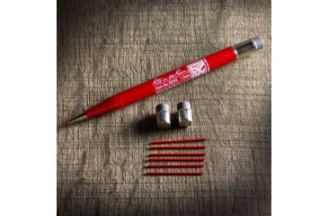Image of Rite in the Rain Mechanical Pencil,5.75in,Red,1.1mm Red Lead w/7 Leads and 2 Extra Erasers RD99