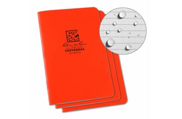 Image of Rite in the Rain Notebook 3 1/4 X 4 5/8 3pk Org OR71FX