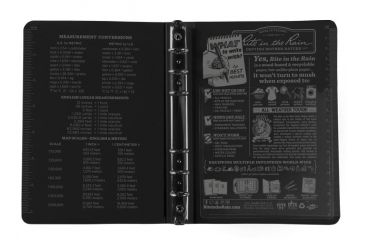 Image of Rite in the Rain Ring Binder,1/2in Capacity,5 5/8x7 1/2in,Black 7200