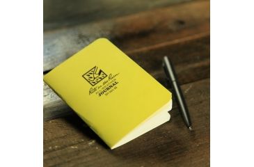 Image of Rite in the Rain STAPLED MINI-NOTEBOOK - JOURNAL, Yellow, 3 1/4 x 4 5/8 391-M