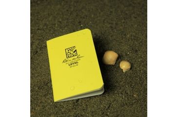 Image of Rite in the Rain STAPLED MINI-NOTEBOOK - LEVEL, Yellow, 3 1/4 x 4 5/8 311-M