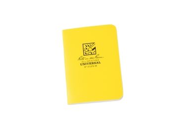 Image of Rite in the Rain Stapled Mini-Notebook - Universal - 3 Pack, Yellow, 3 1/4 x 4 5/8 371FX-M