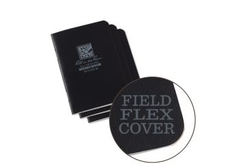 Image of Rite in the Rain Stapled Mini Notebook - Universal - Black - 3 Pack, Black, 3 1/4 x 4 5/8 771FX-M
