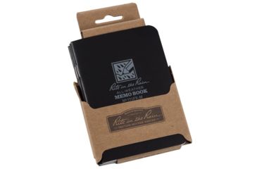 Image of Rite in the Rain Stapled Mini Notebook - Universal - Black - 3 Pack, Black, 3 1/4 x 4 5/8 771FX-M