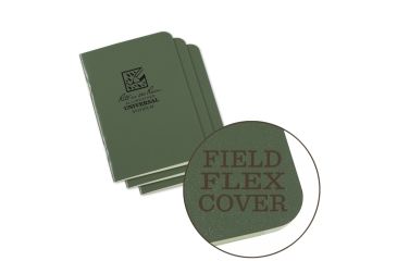 Image of Rite in the Rain Stapled Mini Notebook - Universal - Green - 3 Pack, Green, 3 1/4 x 4 5/8 971FX-M