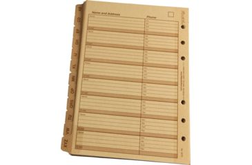 Image of Rite in the Rain TAB SET - ALPHA, Tan, 4/5/8 x 7 9270
