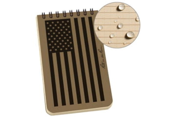 Image of Rite in the Rain Top Spiral Notebook - 3x5, Tan Flag - FL935T