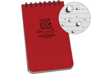 Image of Rite in the Rain Top Spiral Red Notebook 3x5