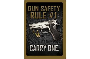 Image of River's Edge Rivers Edge Sign 12''x17'' ''gun Safety''