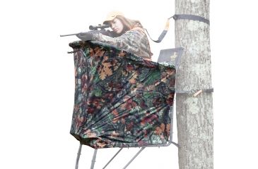 Image of Rivers Edge Treestands 1-Man Ladder Stand Curtain, Camo RE769