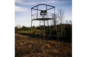 Image of Rivers Edge Treestands 12 2-Man Quad Pod Treestand, Black, 12ft, RE401